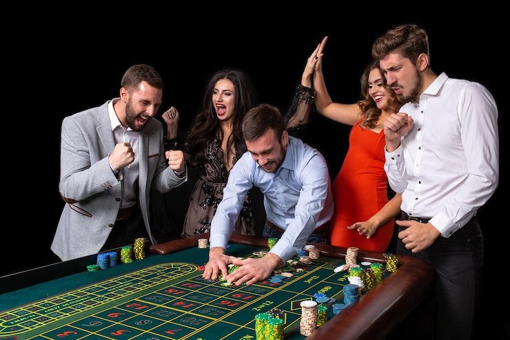 Layar permainan Live Baccarat menampilkan statistik dan opsi taruhan